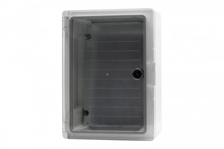 Szafa z tworzywa 250x300x130 mm IP65 drzwi przeźroczyste