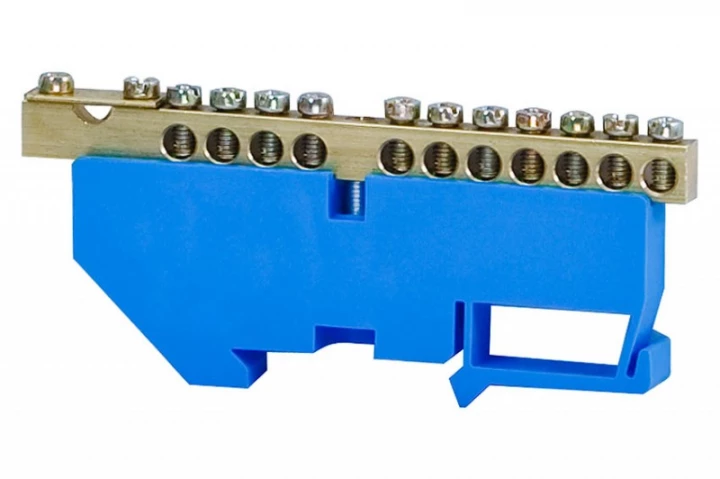 Listwa ochronna 11-modułowa 11x16mm2, 1x35mm2 wysoka podstawa - niebieska