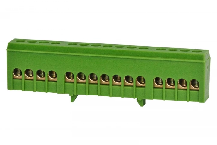 Listwa ochronna 15-modułowa 15x16mm2 zielona IP20