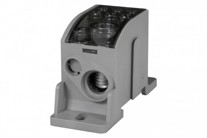 Blok LKN 160A (1x70/1x16 - 6x16) Al/Cu- szary