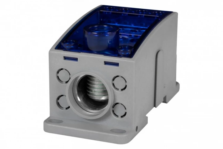 Blok LKN 400A (1x185/4x16 - 2x35,1x25,4x16,4x10) Al/Cu- niebieski