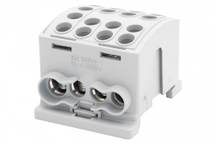 Zacisk HLK 100A-4 (1x25,3x16 / 1x25,3x16) Al/Cu  - szary