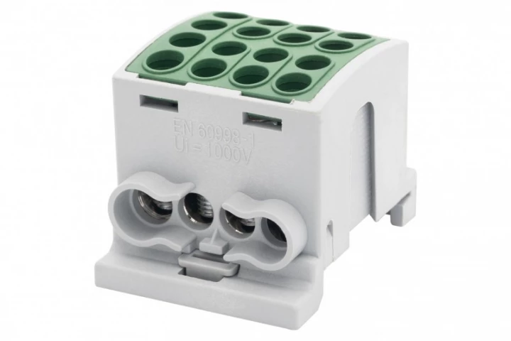 Zacisk HLK 100A-4 (1x25,3x16 / 1x25,3x16) Al/Cu  - zielony