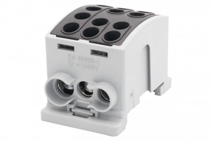 Zacisk HLK 125A-3 (1x35,2x25 / 1x35,2x25) Al/Cu  - czarny