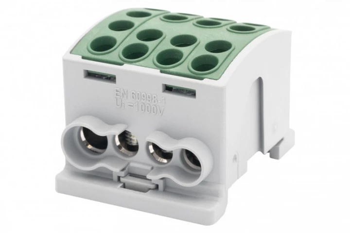 Zacisk HLK 125A-4 (1x35,3x25 / 1x35,3x25) Al/Cu  - zielony