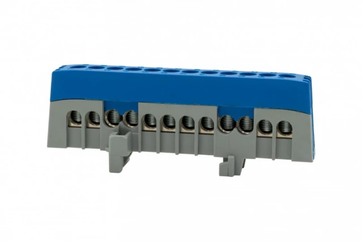 Listwa ochronna ZPI 12-modułowa (12x16mm2) IP20 AL/CU - niebieska