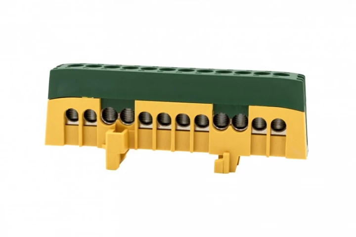 Listwa ochronna ZPI 12-modułowa (12x16mm2) IP20 AL/CU - żółto/zielona