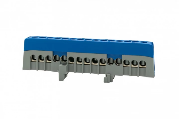 Listwa ochronna ZPI 15-modułowa (15x16mm2) IP20 AL/CU - niebieska