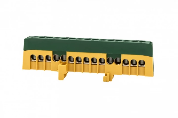 Listwa ochronna ZPI 15-modułowa (15x16mm2) IP20 AL/CU - żółto/zielona