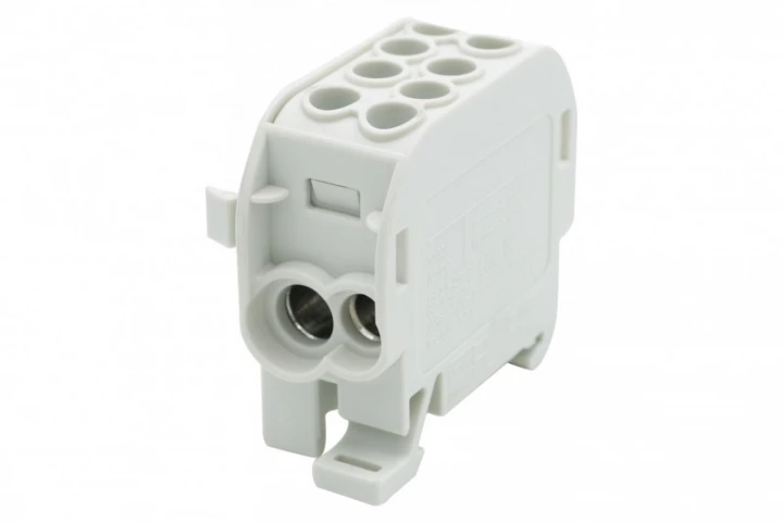 Zacisk HLS 125A-2 (1x35,1x25 / 1x35,1x25) Al/Cu  - szary