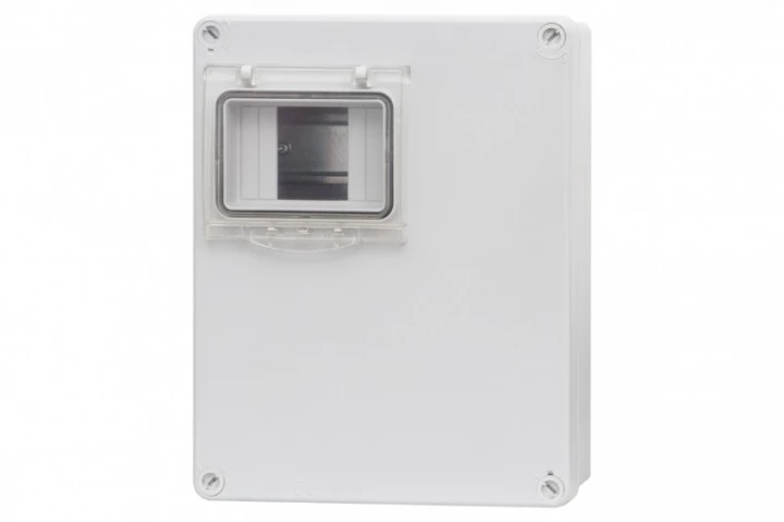 Obudowa R-240 240x190x90mm IP65 okno 4M /4 moduły/ IP 65