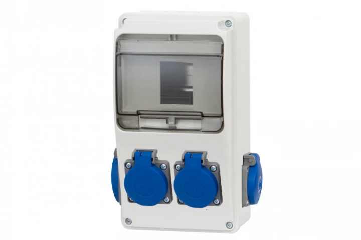 Rozdzielnica LAGO 6M - gniazda 4x230V /6 modułów/ IP44