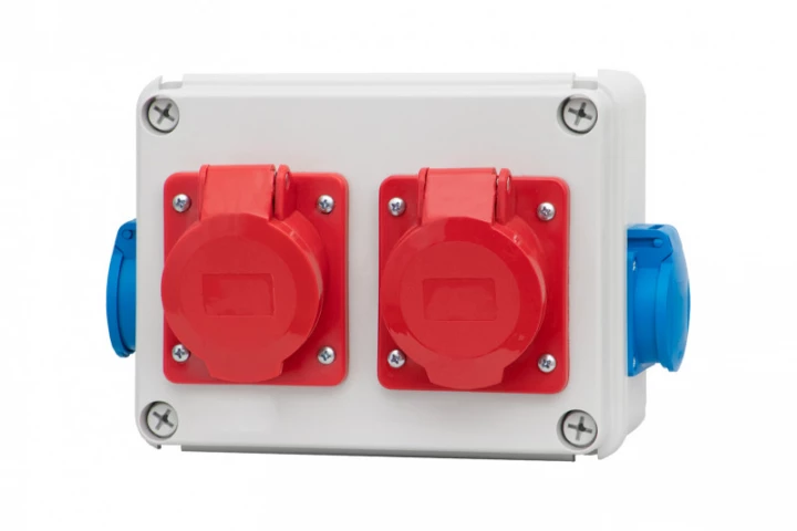Rozdzielnica R-190 - gniazda 2x16A 5p, 2x230V IP44