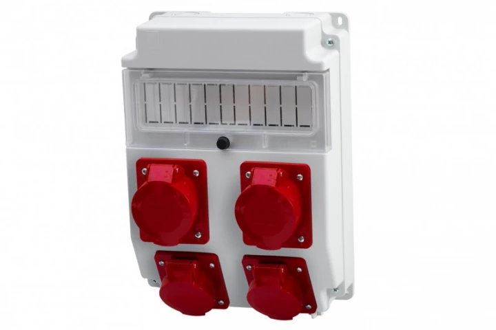 Rozdzielnica CAJA 11M - gniazda 2x16A 5p, 2x32A 5p /11 modułów/ IP44