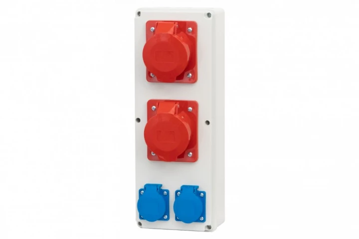 Rozdzielnia VERTICAL S - gniazda 16A 5p, 32A 5p, 2x230V IP44