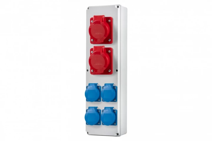 Rozdzielnia VERTICAL B - gniazda 2x32A 5p, 4x230V IP44
