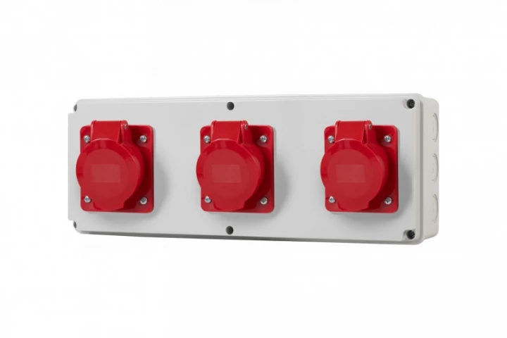 Rozdzielnia HORIZONTAL S - gniazda 3x16A 5p IP44