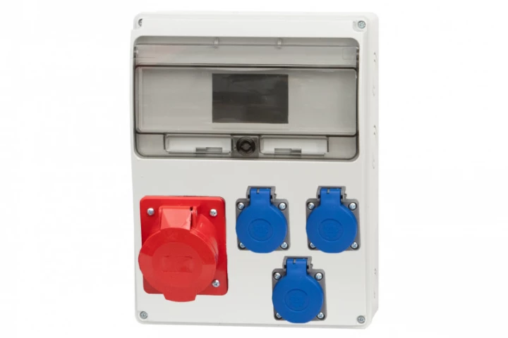 Rozdzielnica LAGO 11M - gniazda 32A 5p, 3x230V /11 modułów/ IP44