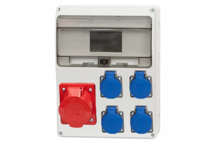 Rozdzielnica LAGO 11M - gniazda 16A 5p, 4x230V /11 modułów/ IP44