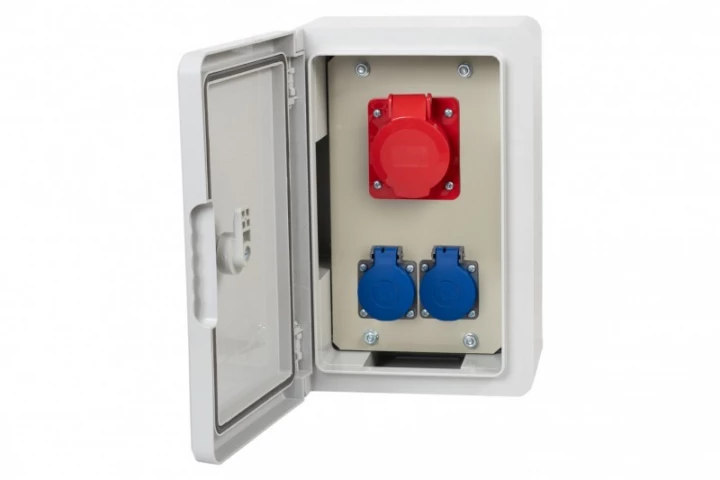 Rozdzielnica  budowlana RB-200 - gniazda 32A 5p, 2x230V