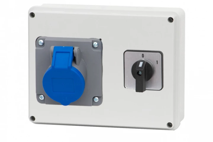 Rozdzielnica R-190 - gniazda 32A 3p, 0/1(25A) IP44
