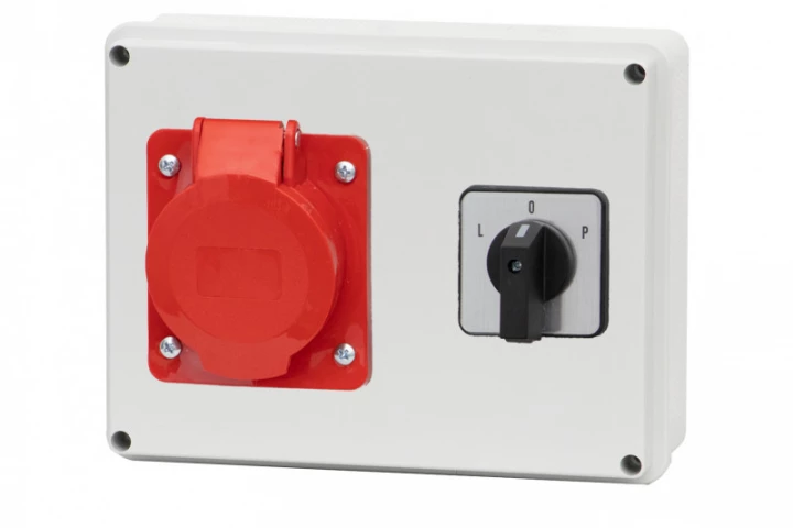 Rozdzielnica R-190 - gniazda 16A 5p, L/P(16A) IP44