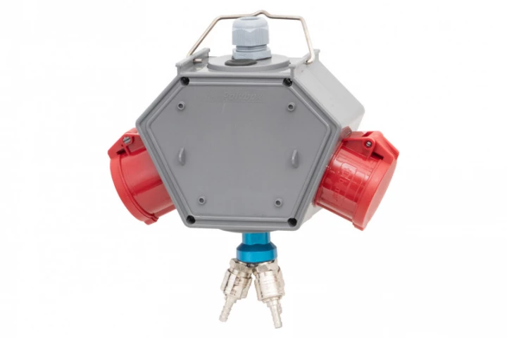 Rozdzielnica POLYBOX - gniazda 16A 5p, 32A 5p + 3xAIR(powietrze) IP44