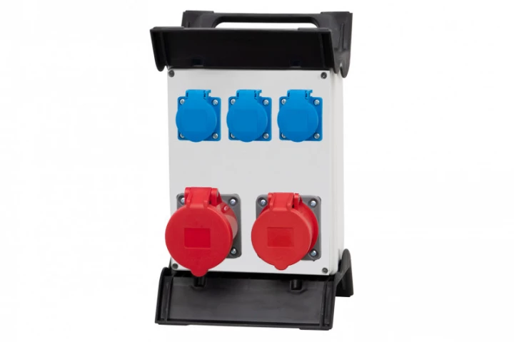 Rozdzielnica R-240 na stelażu plastikowym - gniazda 2x32A 5p, 3x230V IP44