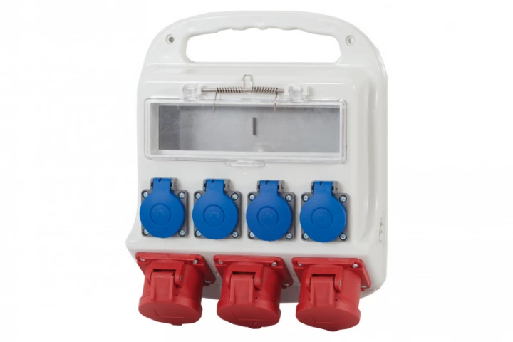 Rozdzielnica FORTE 11M - gniazda 2x16A 5p, 32A 5p, 4x230V /11 modułów/ IP44