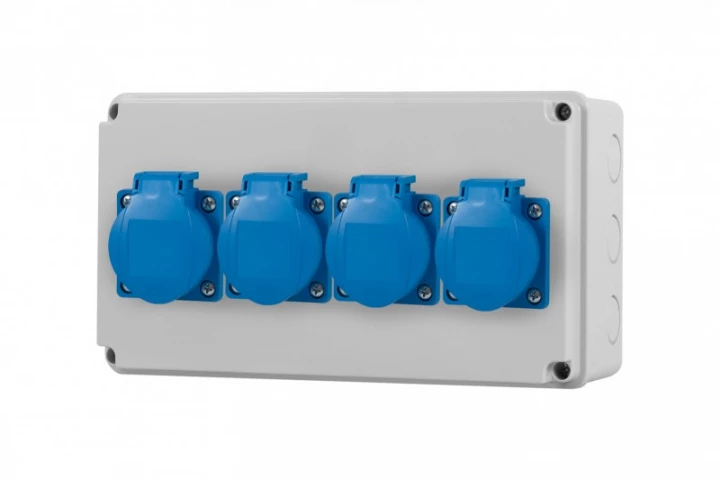 Rozdzielnica HORIZONTAL - gniazda 4x230V IP44