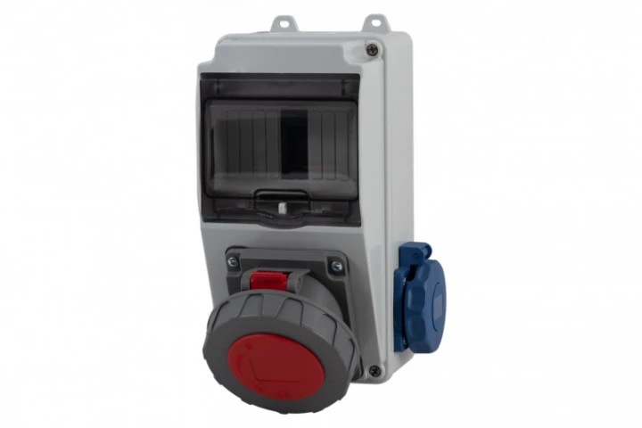 Rozdzielnica LAGO 5M - gniazda 16A 5p, 230V /5 modułów/ IP65