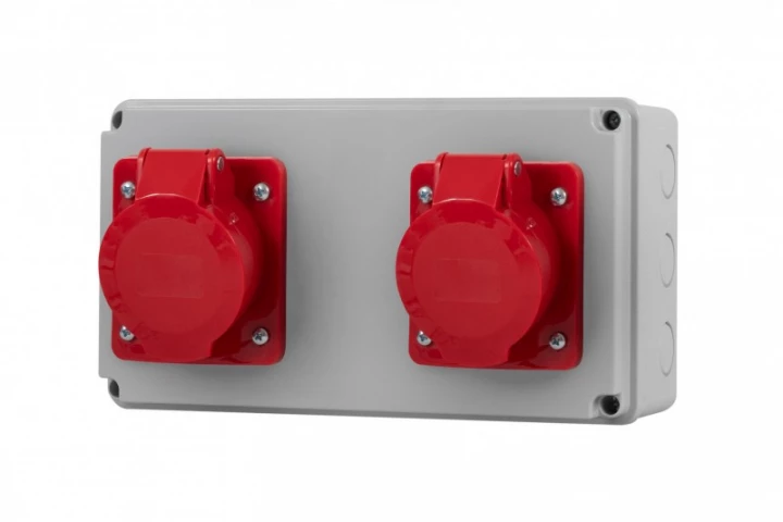 Rozdzielnica HORIZONTAL - gniazda 2x32A 5p IP44