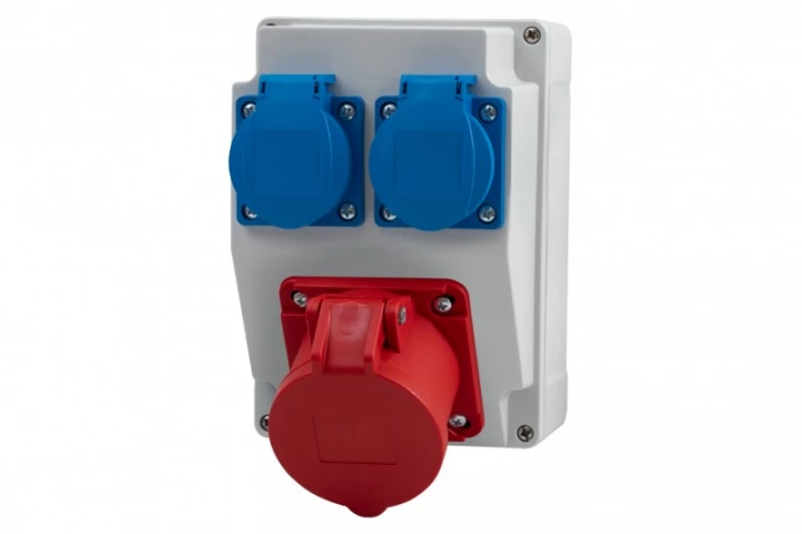Rozdzielnia RS-KOMBI - gniazda 32A 5p, 2x230V IP44