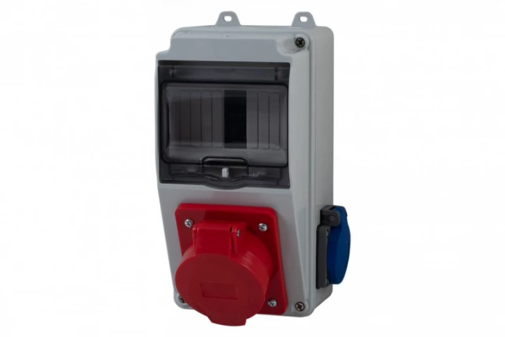 Rozdzielnica LAGO 5M - gniazda 32A 5p, 230V /5 modułów/ IP44