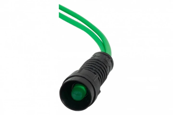 Kontrolka diodowa fi 5mm, 24V zielona/green