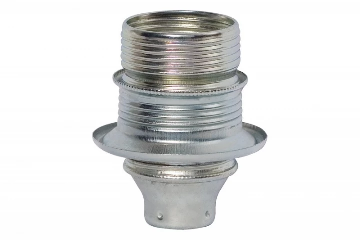 Oprawka metalowa E27 z kołnierzem, 4A, 250V