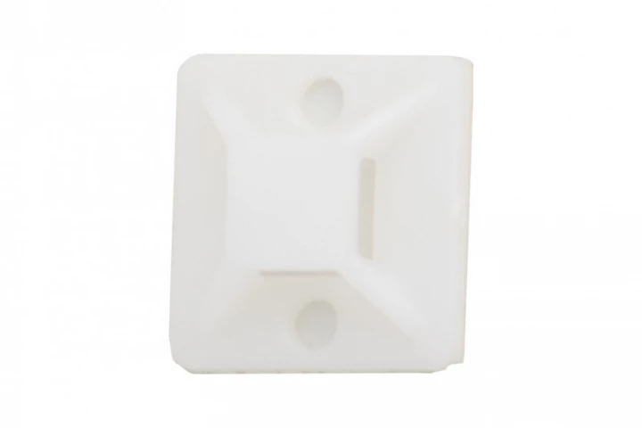Element mocujący opaski 25x25 mm biały - op. 50szt.