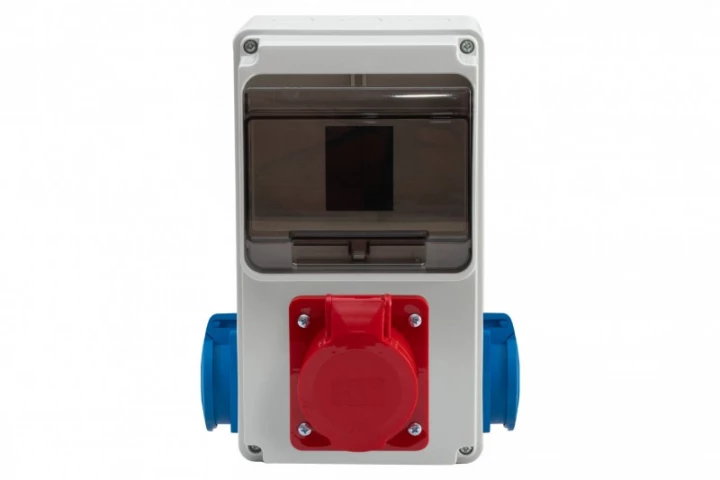 Rozdzielnica ULISSE 6M MINI - gniazda 32A 5p, 2x230V /6 modułów/