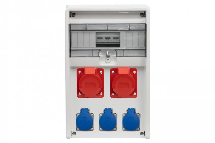 Rozdzielnica ULISSE 12M - gniazda 2x16A 5p, 3x230V /12 modułów/