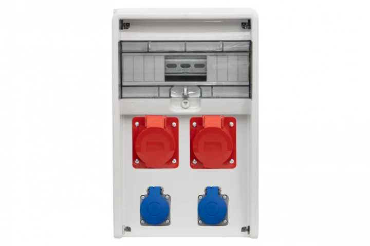 Rozdzielnica ULISSE 12M - gniazda 2x16A 5p, 2x230V /12 modułów/