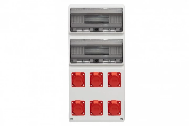 Rozdzielnica LEGATO 32M - gniazda 2x16A 5p, 4x32A 5p /32 moduły/ IP44