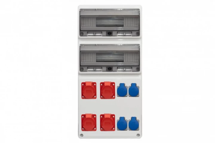 Rozdzielnica LEGATO 32M - gniazda 4x32A 5p, 4x230V /32 moduły/ IP44