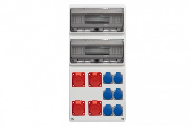 Rozdzielnica LEGATO 32M - gniazda 4x32A 5p, 6x230V /32 moduły/ IP44