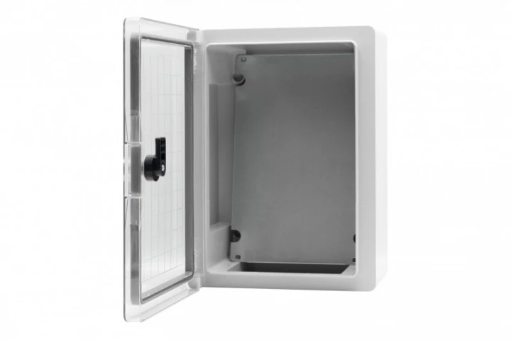 Szafa z tworzywa 180x240x130 mm IP65 drzwi przeźroczyste