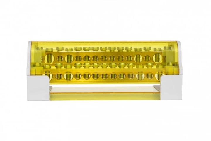 Blok rozdzielczy dwubiegunowy LBR - 215 (125A - 2x15 otworów)