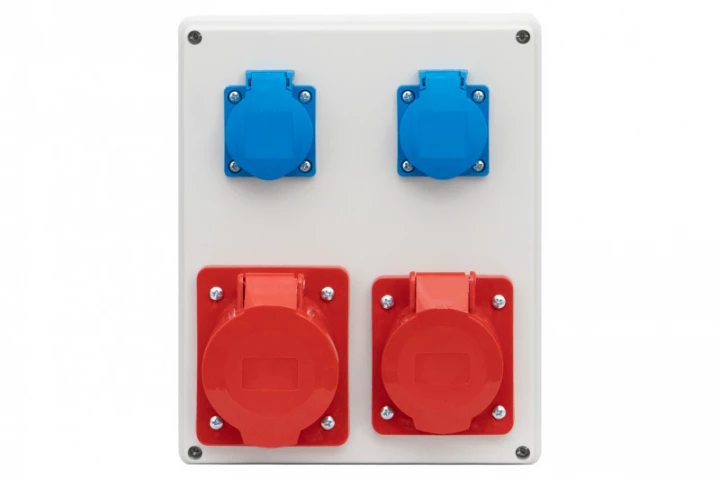 Rozdzielnica R-240 - gniazda 2x16A 5p, 2x230V IP44