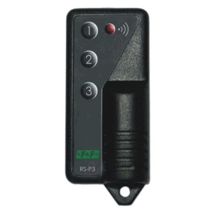 Pilot trzyprzyciskowy 12V A23 868MHz 30m czarny RS-P3 do przekaźników RS-407M i RS-407B