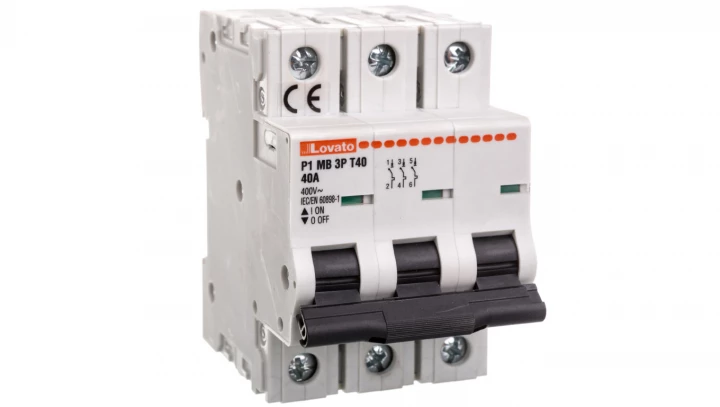 Ogranicznik mocy 3P 40A 10kA P1MB3PT40