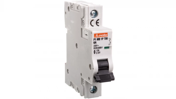 Ogranicznik mocy 1P 6A 10kA P1MB1PT06