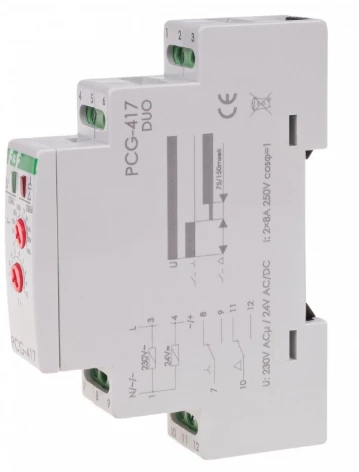 PCG-417 DUO 230V AC / 24V AC/DC Przełącznik gwiazda-trójkąt